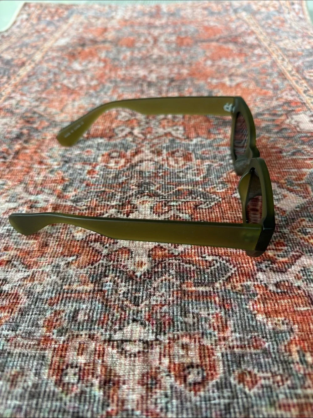Olive Green Translucent Sunglasses